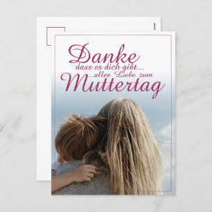 Danke, dass es dich Gibt, Muttertag, Mutter & Kind Feestdagenkaart