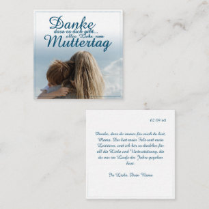 Danke, dass es dich Gibt, Muttertag, Mutter & Kind Notitiekaartje