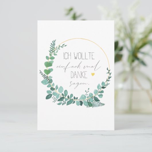danke einfach so dankeskarte (Staand voorkant)