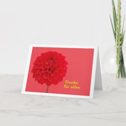 Danke für alles bedankkaart (Voorkant)