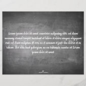 Danke für diese tolle Zeit auf einer Kreidetafel (Achterkant)