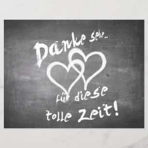 Danke für diese tolle Zeit auf einer Kreidetafel