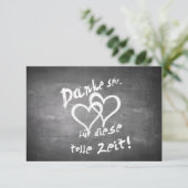 Danke für diese tolle Zeit auf einer Kreidetafel (Staand voorkant)