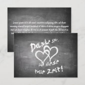 Danke für diese tolle Zeit auf einer Kreidetafel (Voorkant / Achterkant)