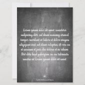 Danke für diese tolle Zeit auf einer Kreidetafel (Achterkant)