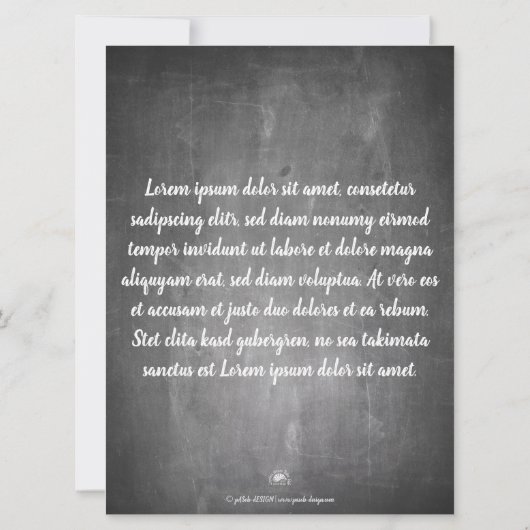 Danke für diese tolle Zeit auf einer Kreidetafel (Achterkant)