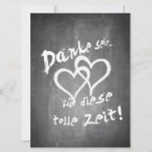 Danke für diese tolle Zeit auf einer Kreidetafel (Voorkant)