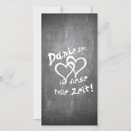 Danke für diese tolle Zeit auf einer Kreidetafel (Voorkant)