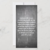 Danke für diese tolle Zeit auf einer Kreidetafel (Achterkant)