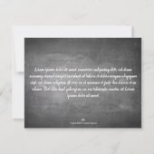 Danke für diese tolle Zeit auf einer Kreidetafel (Achterkant)