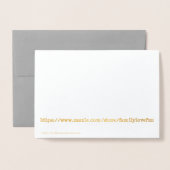 Danke German Bedankt Elegant Brush Script Folie Kaarten (Met envelop)