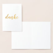 Danke German Dank U Brush Script Elegant Folie Kaarten (Display)