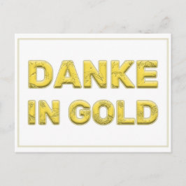 Danke in Gold! Briefkaart