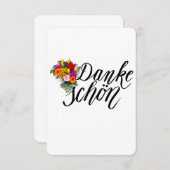Danke Schon - Dank je wel Bedankkaart (Voorkant / Achterkant)