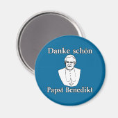 Danke Schon Pope Benedict Magneet (Voorkant / Achterkant)