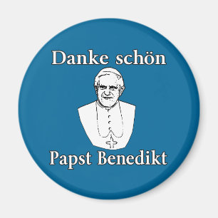 Danke Schon Pope Benedict Magneet