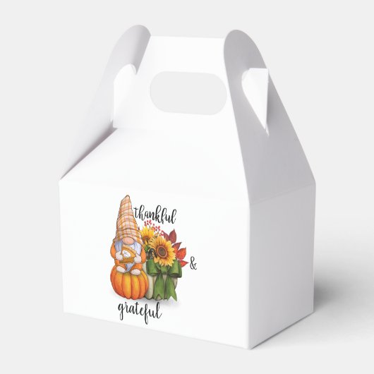 Dankelijke en dankbaar-vrije doos bedankdoosjes (Voorkant Zijde)