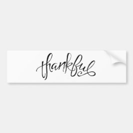 Dankelijke papierset bumpersticker