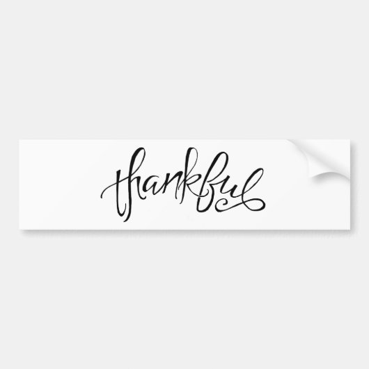 Dankelijke papierset bumpersticker (Voorkant)