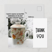 Danken aan chef Postcard Briefkaart (Voorkant / Achterkant)