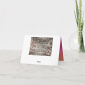 Danken de Arabische Nachten van Bollywood u nota Bedankkaart (Achterkant)