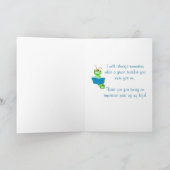 Dankend Leraar van Student - Boekenwurm Bedankkaart (Binnen)