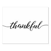 Dankend script moderne en elegante rubberstempel (Afrduk)