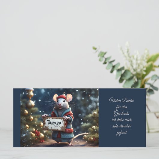 Dankesgrüße von der kleinen Ratte (Staand voorkant)