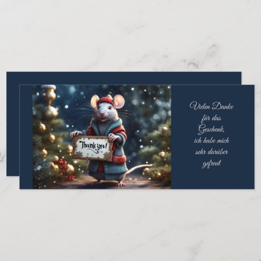 Dankesgrüße von der kleinen Ratte (Voorkant / Achterkant)