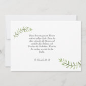 Dankeskarte Kommunion / Konfirmation weiß Zweig Kaart (Achterkant)