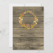 Danketennisdiner Rustieke Schuur Hout Kaart (Achterkant)