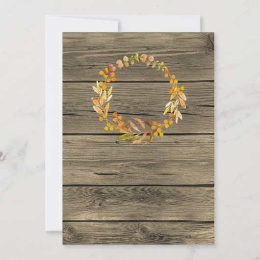 Danketennisdiner Rustieke Schuur Hout Kaart (Achterkant)