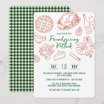 Danketent Dinner Vintage Landelijke Eten Gingham