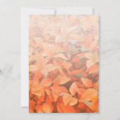 Danketjesdiner Oranje Herfstbladeren Kaart (Achterkant)