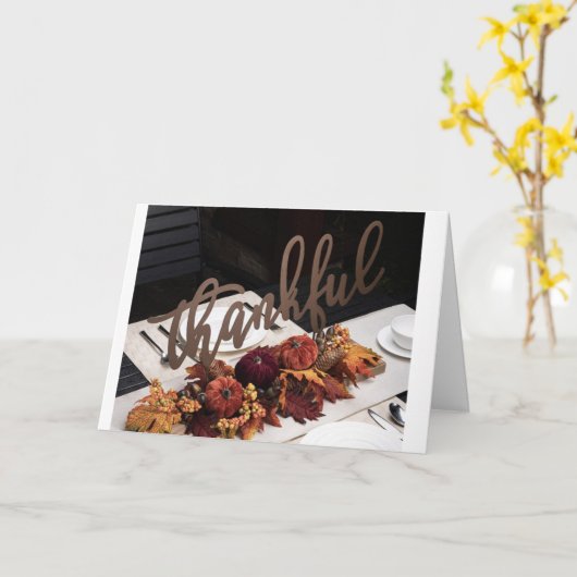 ***DANKFUL*** BIJ THANKSGIVING OF OM HET EVEN WELK KAART (Gele Bloem)