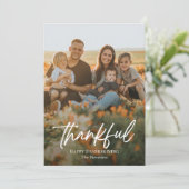 Dankful de Kaarten van de Foto van de Thanksgiving (Staand voorkant)