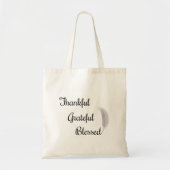 Dankful Grateful Blessed Angel Feather Tote Bag (Voorkant)
