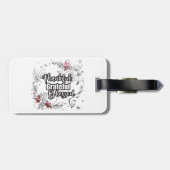 Dankful Grateful Blessed Bagagelabel (Achterkant horizontaal)