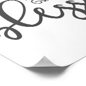 Dankful Grateful Blessed Black and white Poster (Hoek)