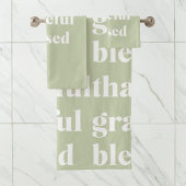 Dankful Grateful Blessed | Citaat Thanksgiving Bad Handdoek