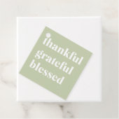 Dankful Grateful Blessed | Citaat Thanksgiving Bedankjes Labels (In situ)