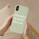 Dankful Grateful Blessed | Citaat Thanksgiving Case-Mate iPhone Case<br><div class="desc">Dankful Grateful Blessed | Citaat Thanksgiving</div>