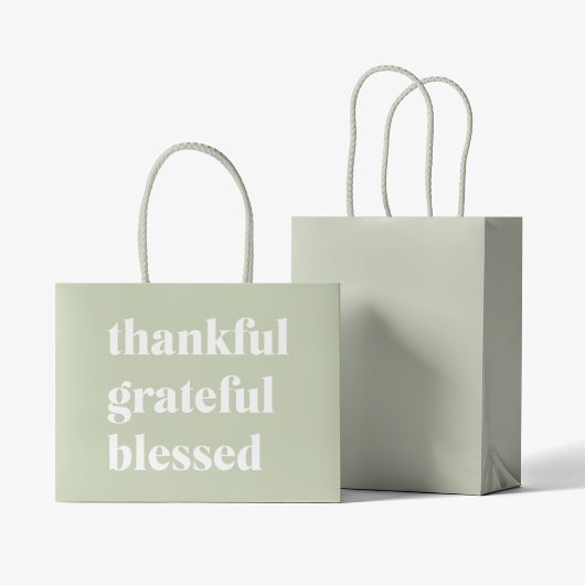 Dankful Grateful Blessed | Citaat Thanksgiving Groot Cadeauzakje