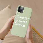 Dankful Grateful Blessed | Citaat Thanksgiving iPhone 11Pro Max Hoesje<br><div class="desc">Dankful Grateful Blessed | Citaat Thanksgiving</div>