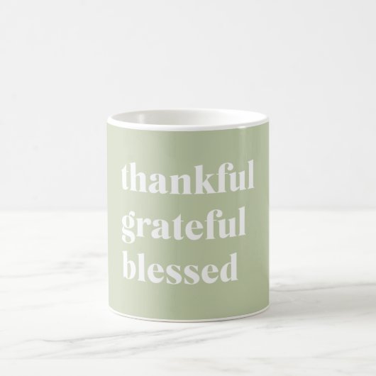 Dankful Grateful Blessed | Citaat Thanksgiving Koffiemok (Center)