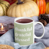 Dankful Grateful Blessed | Citaat Thanksgiving Koffiemok