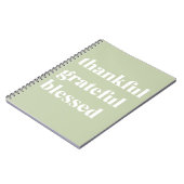 Dankful Grateful Blessed | Citaat Thanksgiving Notitieboek (Linkerzijde)
