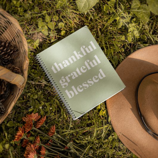 Dankful Grateful Blessed | Citaat Thanksgiving Notitieboek