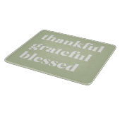 Dankful Grateful Blessed | Citaat Thanksgiving Snijplank (Hoek)