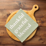 Dankful Grateful Blessed | Citaat Thanksgiving Theedoek<br><div class="desc">Dankful Grateful Blessed | Citaat Thanksgiving</div>